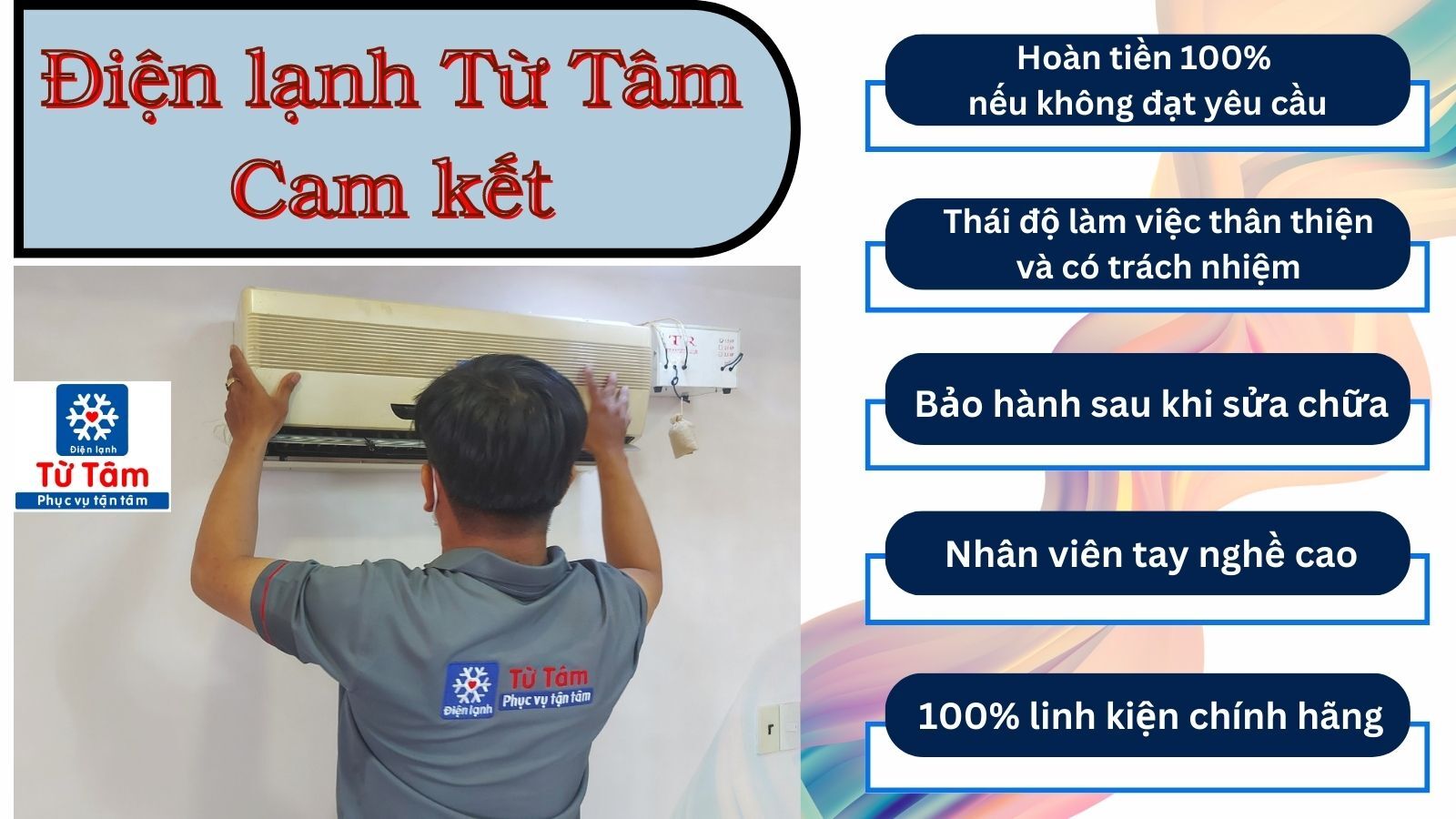 Cam kết sửa máy lạnh quận Tân Bình