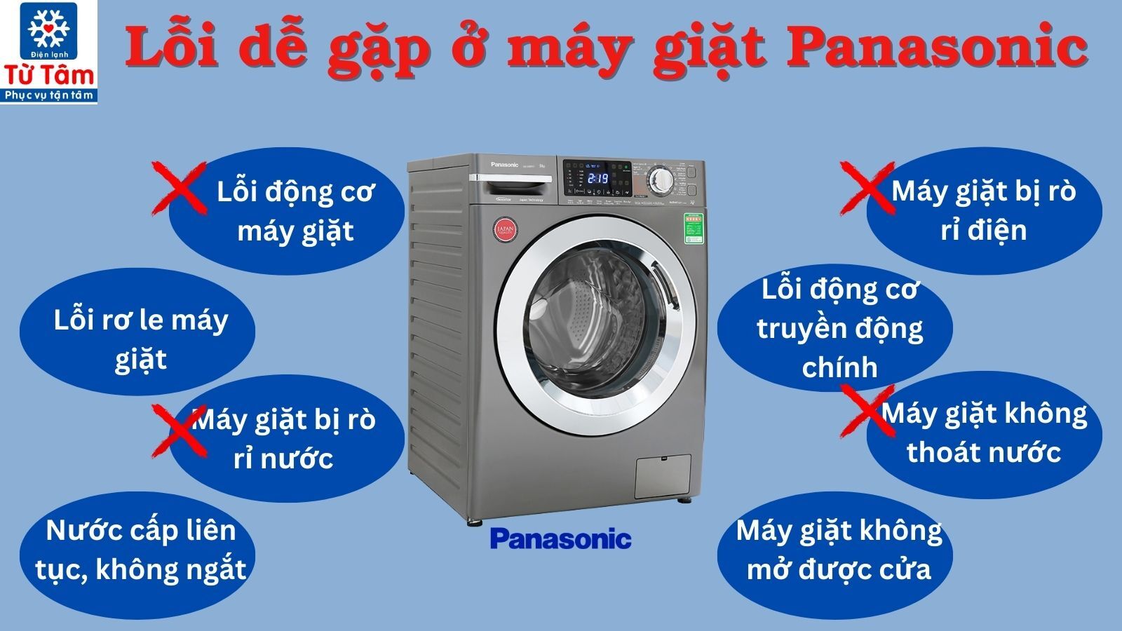 Sửa lỗi máy giặt panasonic