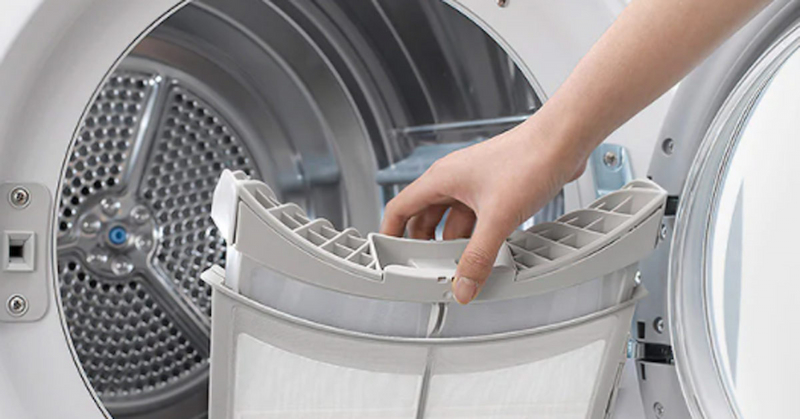 hướng dẫn cách vệ sinh máy sấy quần áo LG bơm nhiệt
