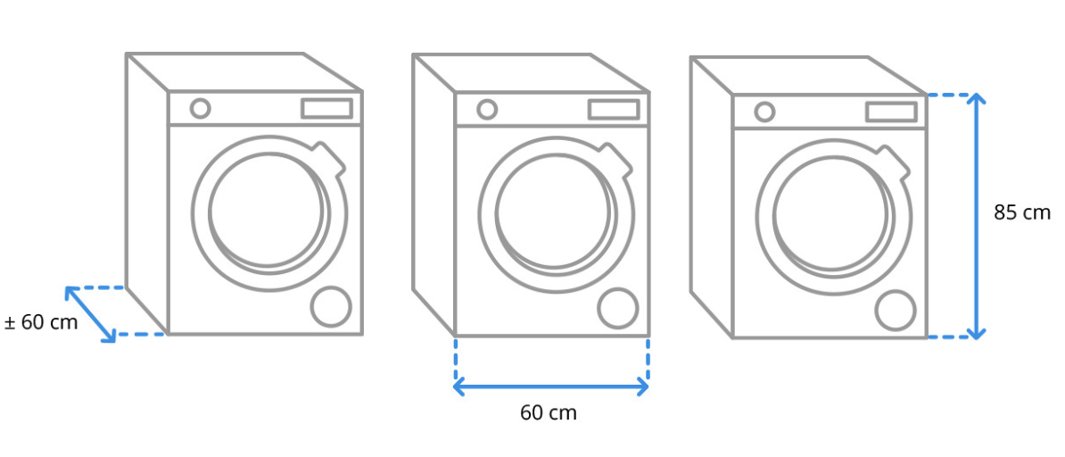 Chọn kích thước máy giặt